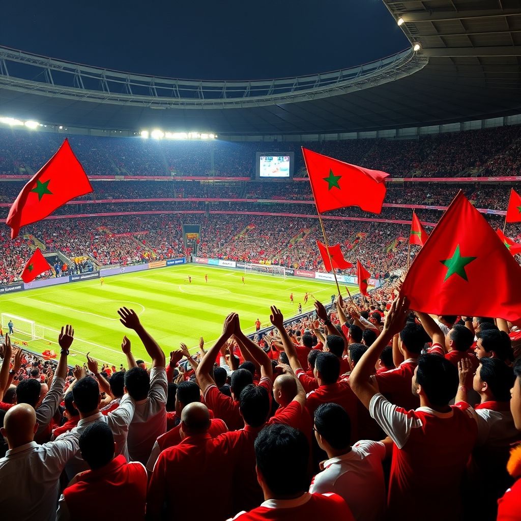 半岛体育登录入口-摩洛哥瓦赫达球迷现场助威，球队斗志昂扬